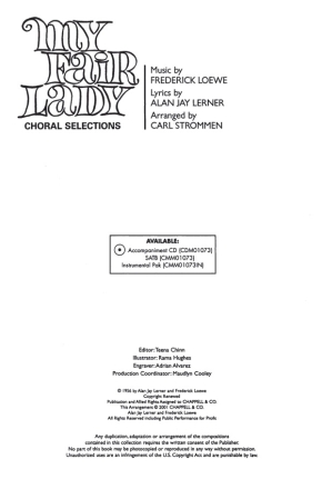 My Fair Lady (Choral Selections) 3 Part Mixed voices