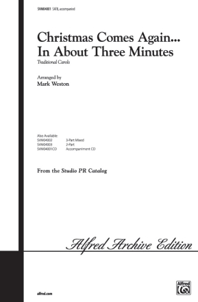 Christmas Comes Again Mixed voices