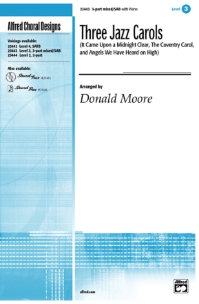 Three Jazz Carols 3-part/SAB Mixed voices