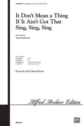 Don't Mean Thing aint got sing sing SAB Mixed voices