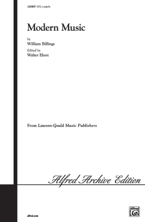 Modern Music (SATB) Mixed voices