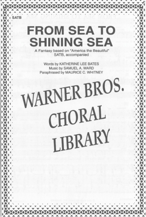 From Sea to Shining Sea (SATB) Mixed voices