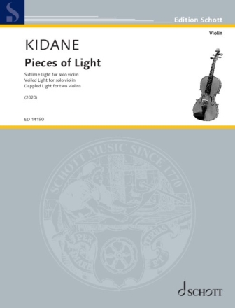 Pieces of Light for solo violin (and 2 violins) score