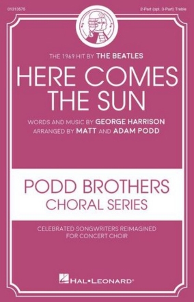 Here Comes the Sun 2-Part Choir Choral Score