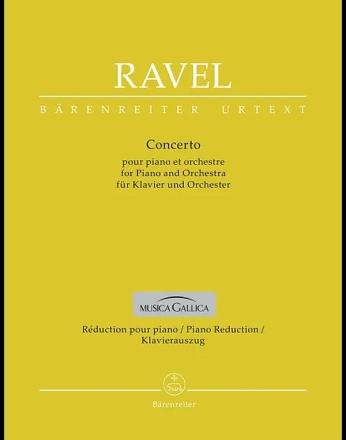 Concerto f�r Klavier und Orchester Klavierauszug