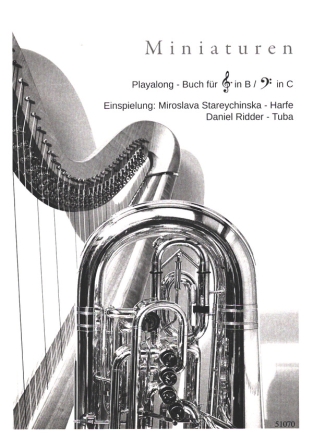 Miniaturen (+Playalong-CD) f�r Tuba und Harfe Partitur