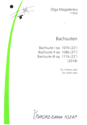 Bachsuiten Nr.1-3 op.107b, op.108b und op.111b fr Violine solo