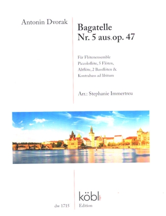 Bagatelle Nr.5 aus op.47 fr Fltenensemble Partitur und Stimmen