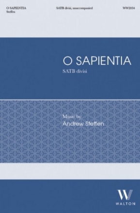O Sapientia SATB divisi Unaccompanied Choral Score