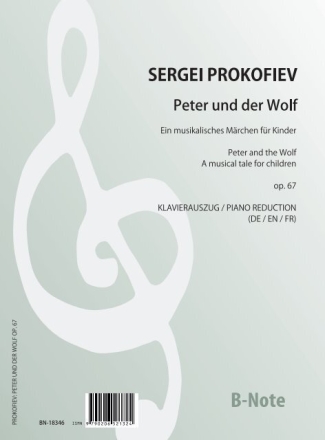 Peter und der Wolf op.67  fr Sprecher und Orchester Klavierauszug