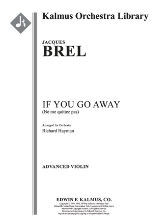 If You Go Away (Ne me quitte pas) VN pt Full Orchestra