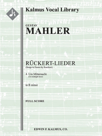 Songs to Poems  No 4 (high/orch sc) Scores
