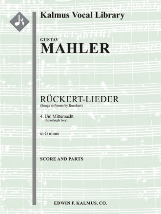 Songs to Poems Um Mitternacht Low Full Orchestra