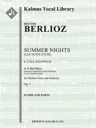 L'isle Inconnue  Med Voice and orchestra Full Orchestra