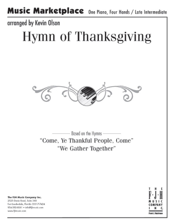 Hymn of Thanksgiving (piano) Piano duet