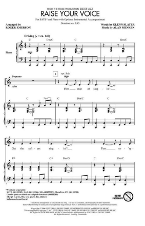 Raise Your Voice SATB and Piano Klavierauszug