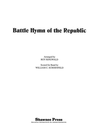 Battle Hymn of the Republic Symphonic Band Partitur + Stimmen