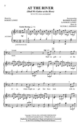At the River SATB Chorpartitur