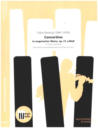 Concertino a-Moll op.21 in ungarischer Weise  (+QR-Codes) fr Viola und Klavier