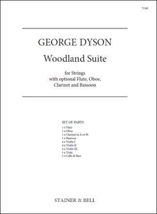 Woodland Suite  for strings with op.t flute, oboe, clarinet, bassoon set of parts