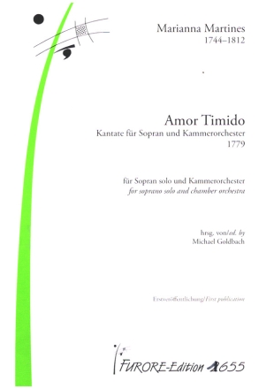 Amor Timido fr Sopran und Kammerorchester Partitur (it)