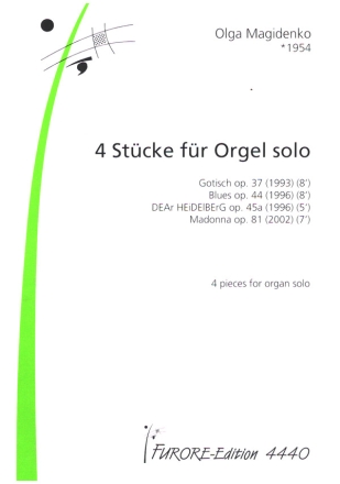 4 Stcke fr Orgel solo