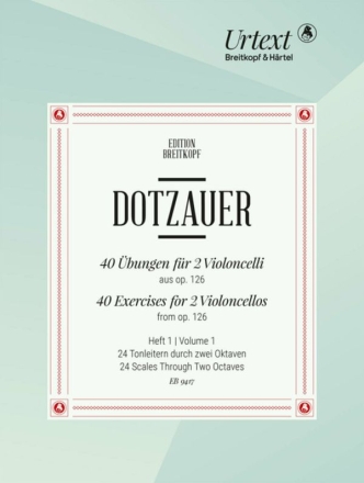 40 bungen fr 2 Violoncelli aus op. 126 2 und mehr Celli