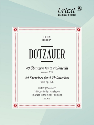 40 bungen fr 2 Violoncelli aus op. 126 2 und mehr Celli