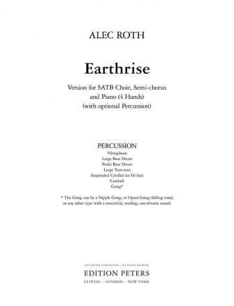 Earthrise SATB Semi-chor Pno Prc (Perc)