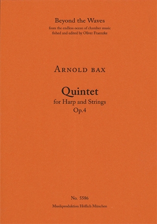 Quintet op.4 for harp and strings harp performance score and 4 string parts