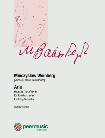 Aria op.9/26 fr Streichorchester Partitur