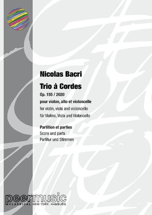 Trio  Cordes op.155 fr Violine, Viola und Violoncello Partitur und Stimmen