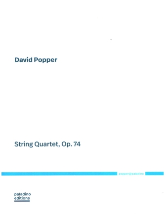 String Quartet op.74  for string quartet score and parts