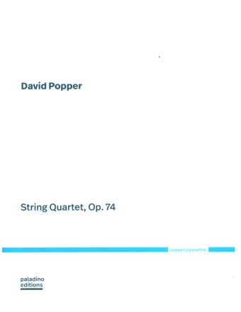 String Quartet op.74  for string quartet score and parts