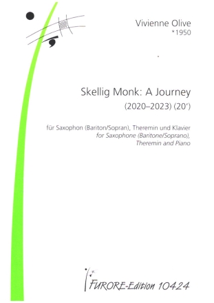 Skellig Monk: A Journey (2020-2023) fr Saxophon (Bariton/Sopran), Theremin und Klavier Partitur und Stimmen