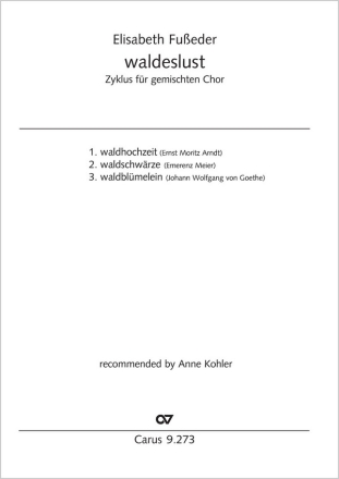 waldeslust Coro SSMsAATBarB, Sprechstimmen, Sprechchor Partitur