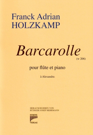 Barcarolle (w 206) pour flute et piano