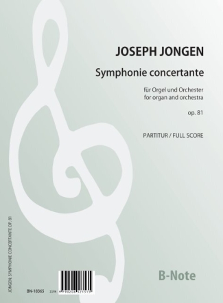 Symphonie concertante op.81 fr Orgel und Orchester Partitur