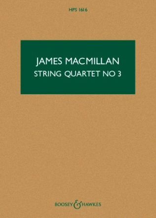 String Quartet no 3 HPS 1616 Streichquartett Studienpartitur