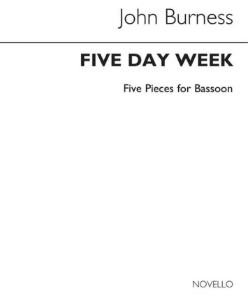 Five Day Week for Bassoon and Piano Fagott und Klavier Buch