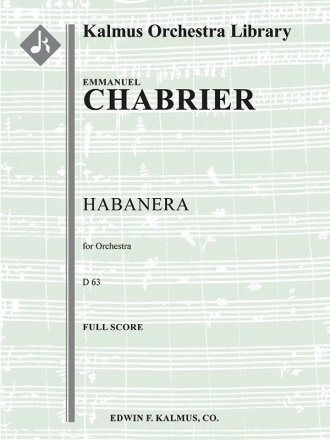 Habanera, D 63 (f/o sc) Scores