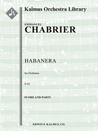 Habanera, D 63 (f/o) Full Orchestra