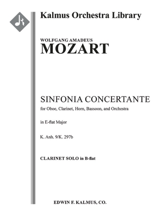 Sinfonia Concertante in Eb (Cl part) Full Orchestra