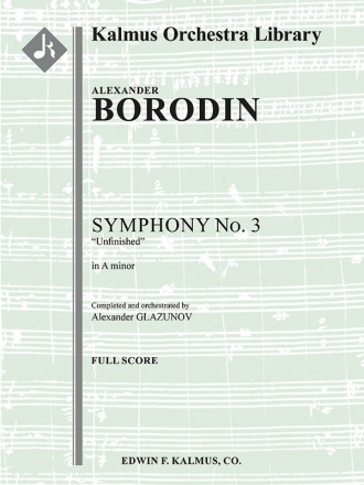 Symphony No 3 in Am (f/o sc) Scores