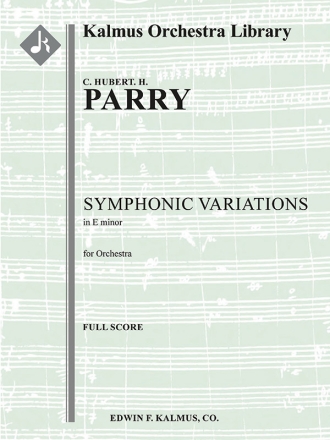 Symphonic Variations in E minor Score Scores