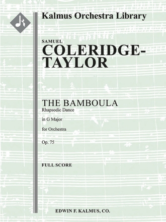The Bamboula Op 75 (f/o sc) Scores
