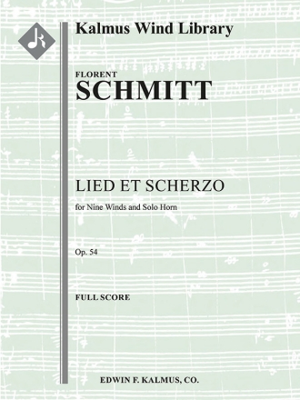 Lied et Scherzo Op 54 (f/o sc) Scores
