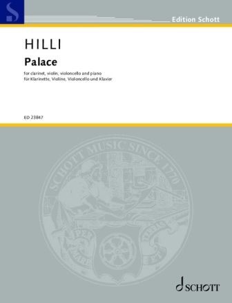 Palace (2023) fr Klarinette, Violine, Violoncello und Klavier Partitur und Stimmen