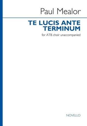 Te lucis ante terminum ATB Choral Score