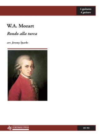 Rondo alla turca pour 4 guitares partition et parties